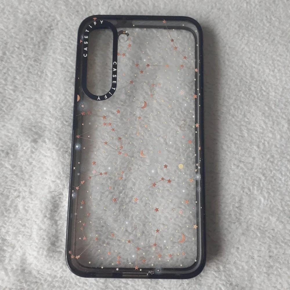 Casetify Space Pattern/Gold Star & Moon Universe Case for Samsung Galaxy S23+